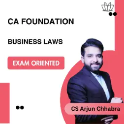 CA Foundation Business Laws (Exam Oriented) For Ma…